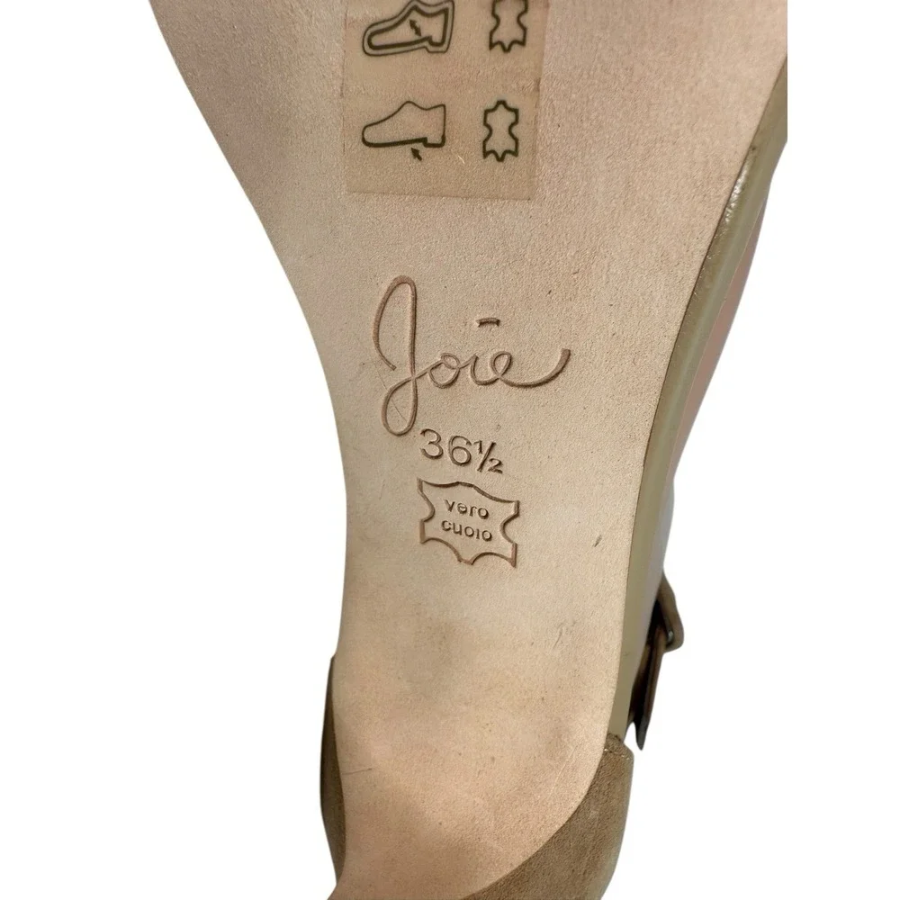 Joie beige suede